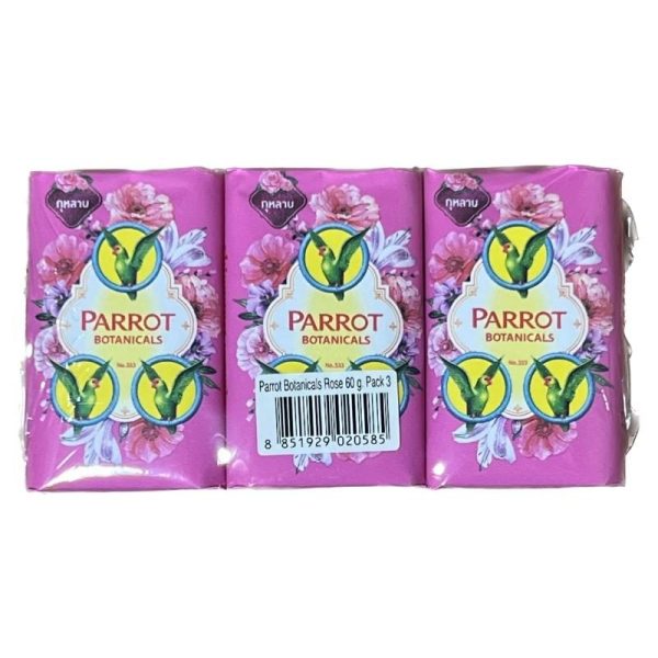 PARROT BAR SOAP ROSE 3X60G