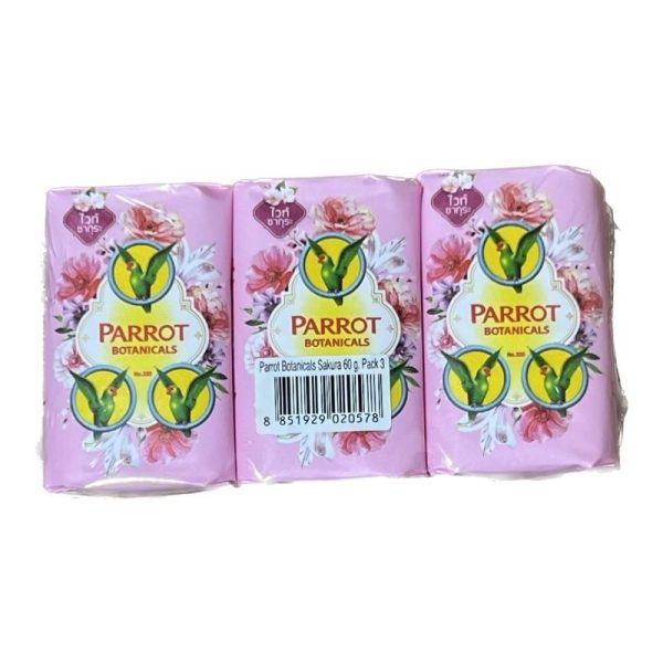 PARROT BAR SOAP SAKURA 3X60G