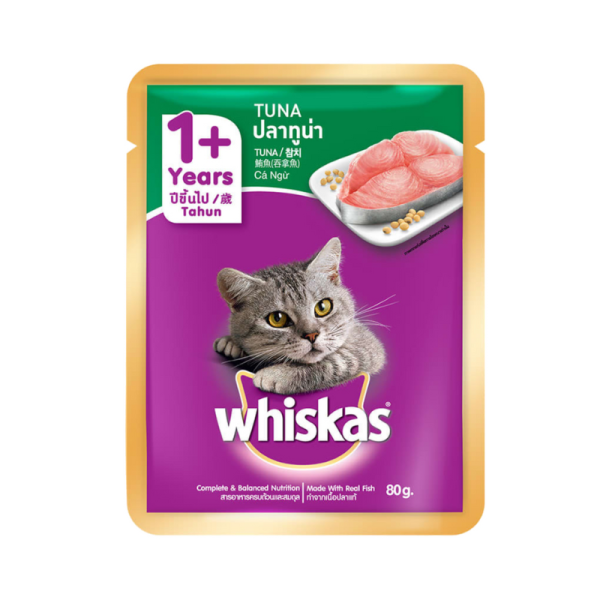 WHISKAS TUNA 80G (28"S)