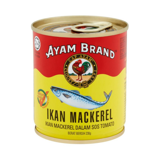 AYAM BRAND MACKEREL 230G 鸡标沙丁鱼