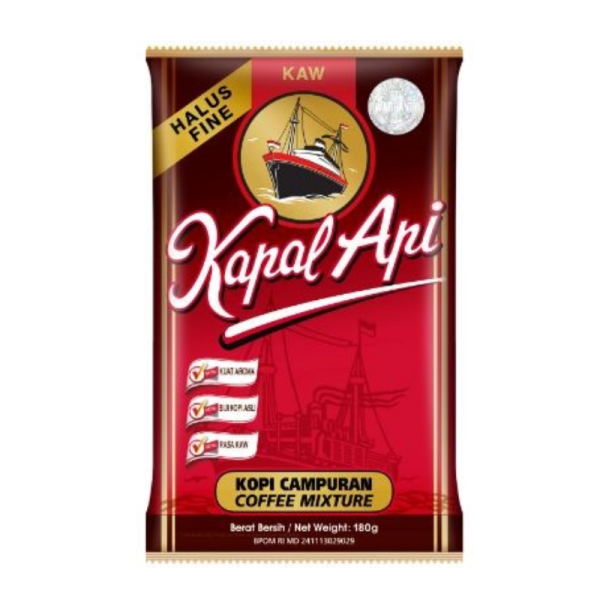 KAPAL API KOPI 180G 船标咖啡粉