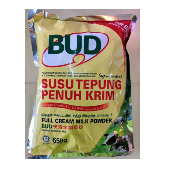 BUD T. SUSU PENUH KRIM 650G 奶粉