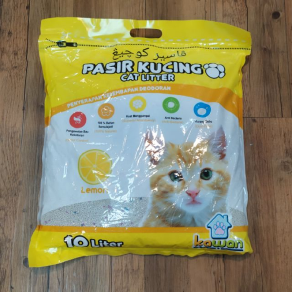 QQ PASIR KUCING LEMON 10L 猫砂