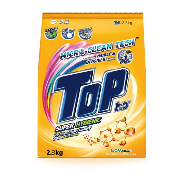 TOP SUPER HYGIENIC 2.3KG+- 洗衣粉