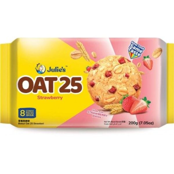 JULIE'S OAT 25 STRAWBERRY 200G (8'S)