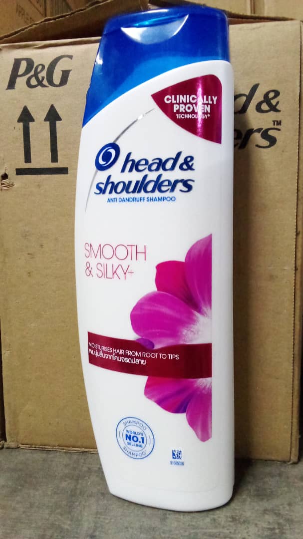 H&S SMOOTH&SILKY SHAMPOO 330ML