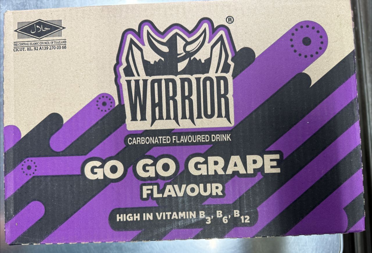 WARRIOR DRINK 320ML(GO GO GRAPE)