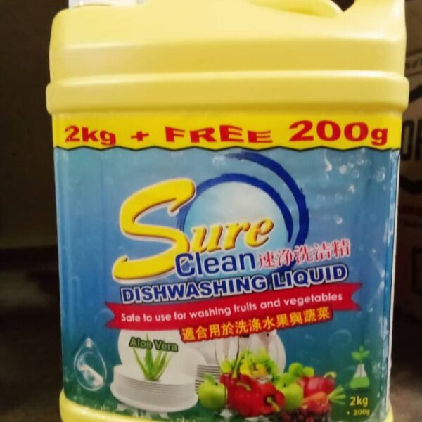 SURE CLEAN PENCUCI PINGGAN 2KG+250G(ALOE VERA)