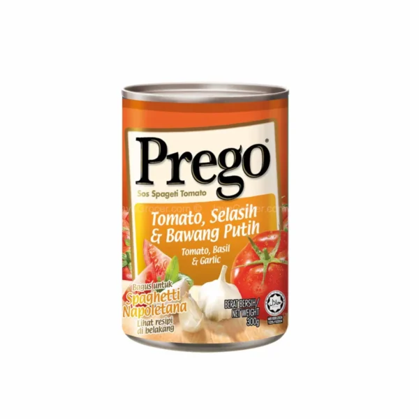 PREGO TOMATO BASIL&GARLIC PASTA SAUCE 300G