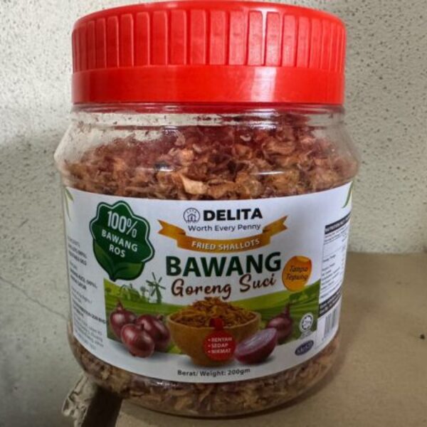 DELITA BAWANG GORENG SUCI 200G (BALANG)