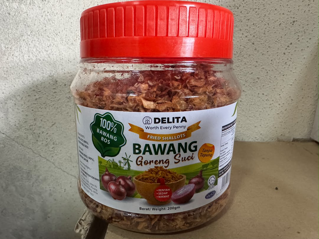 DELITA BAWANG GORENG SUCI 200G (BALANG)